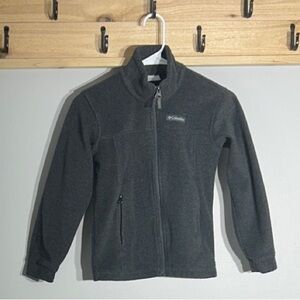 Columbia Charcoal Full-Zip Fleece Jacket